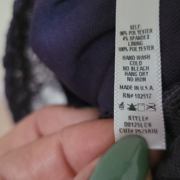 Purple Lace Overlay Dress - Picture 7 of 7